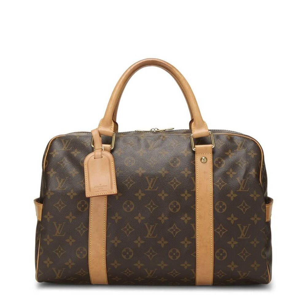 Louis Vuitton Brown Monogram Coated Canvas Carryall (Authentic Pre-Loved)